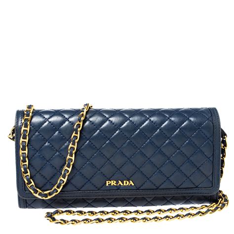 prada quilted wallet on chain|Prada nylon cardholders.